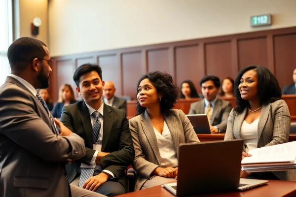 SIRVA injury attorneys strategizing in a courtroom to protect client rights and secure rightful compensation.