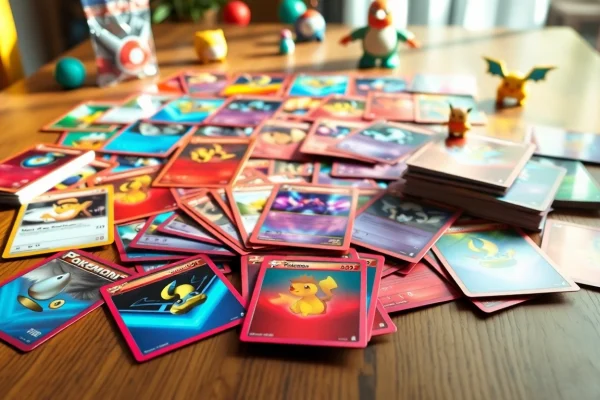 The Ultimate Guide to Real Pokemon Cards: Buying, Collecting, and Identifying Showcase a collection of Real pokemon cards arranged beautifully on a table, emphasizing their vibrant colors.