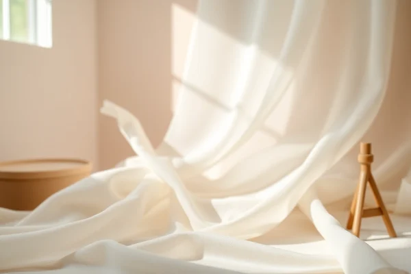 Gebruik mousseline stof om prachtige en delicate modecreaties te maken.